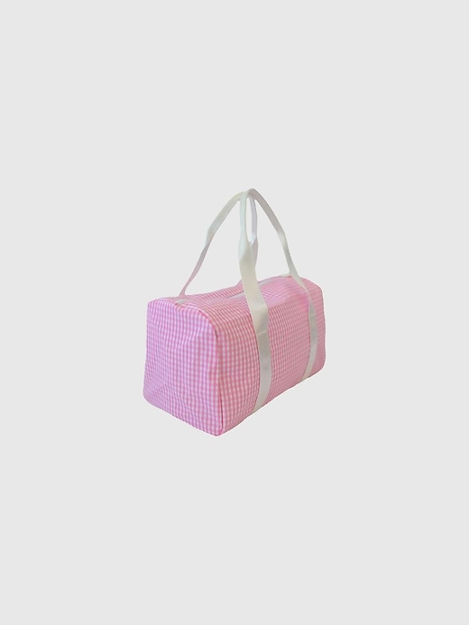 2 of 8 showing, with the color Gingham Pink of product Kids TRVL Design Mini Packer Duffel Bag