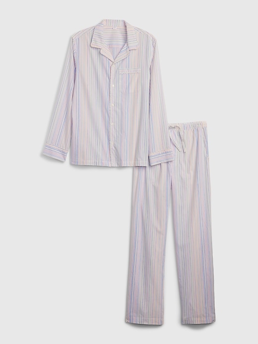 Image number 7 showing, Adult Poplin Pajama Set