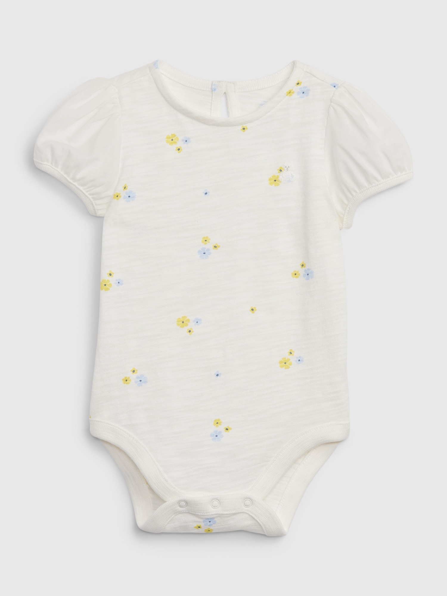 Gap Baby Puff Sleeve Bodysuit In Floral Mix