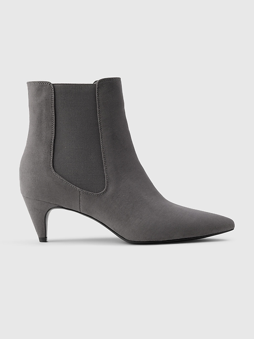 View large product image 1 of 6. Vegan Suede Pointy Boots