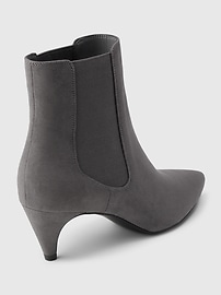 View large product image 4 of 6. Vegan Suede Pointy Boots