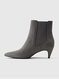 View large product image 5 of 6. Vegan Suede Pointy Boots