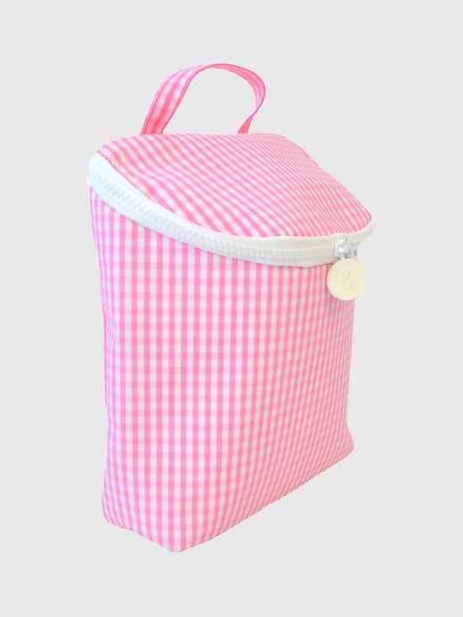 2 of 8 showing, with the color Gingham Pink of product Kids TRVL Design Insulated Take Away Lunch Bag