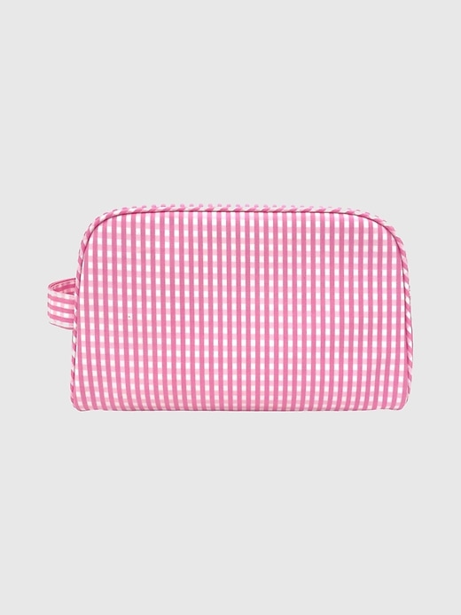 1 of 8 showing, with the color Gingham Pink of product TRVL Design Stowaway Toiletry Bag