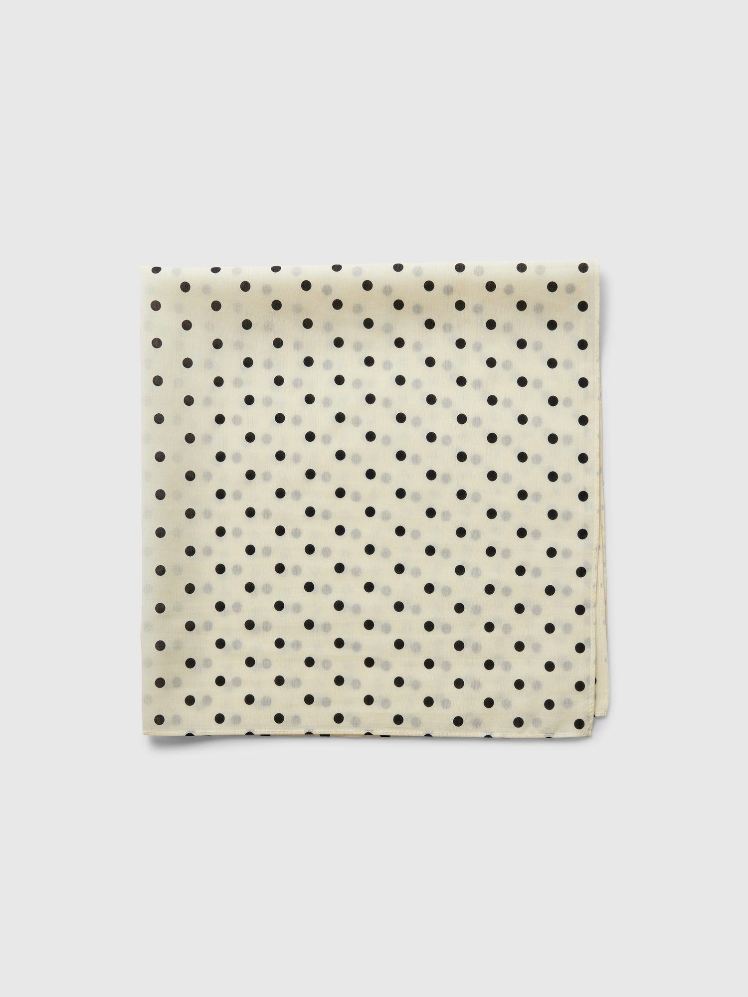 Gap Satin Scarf In White Polka Dot