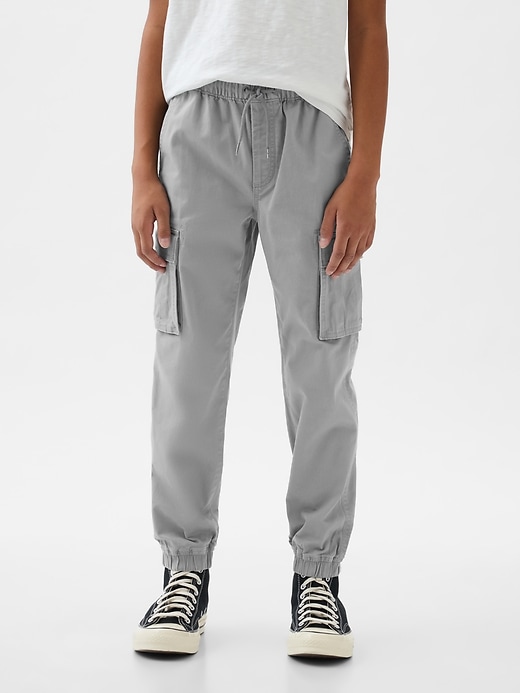 2 of 8 showing, with the color pilot grey of product Kids Everyday Cargo Joggers
