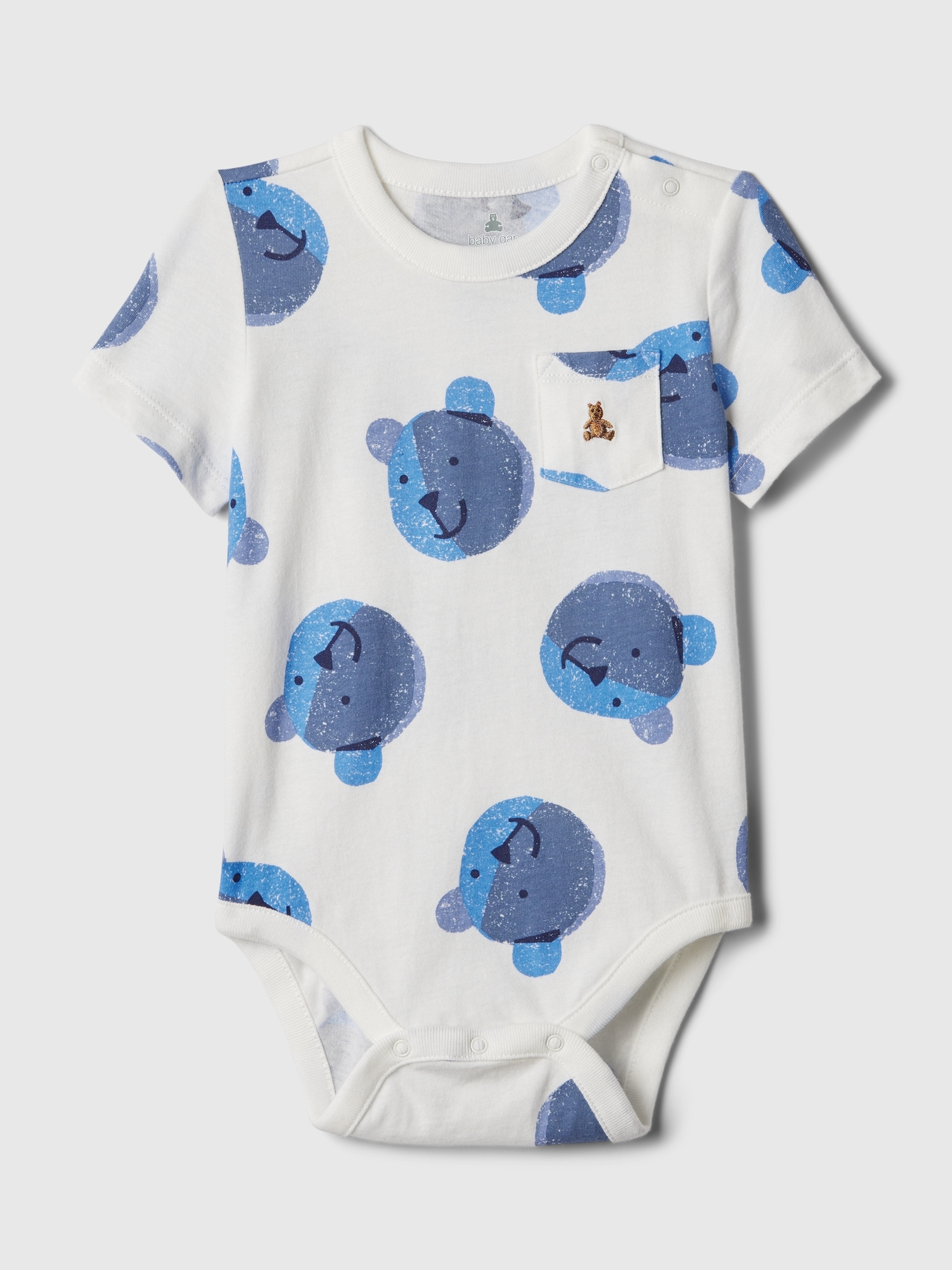 Gap Baby Bear Bodysuit In White