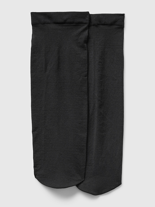 1 of 8 showing, with the color true black of product Sheer Trouser Socks