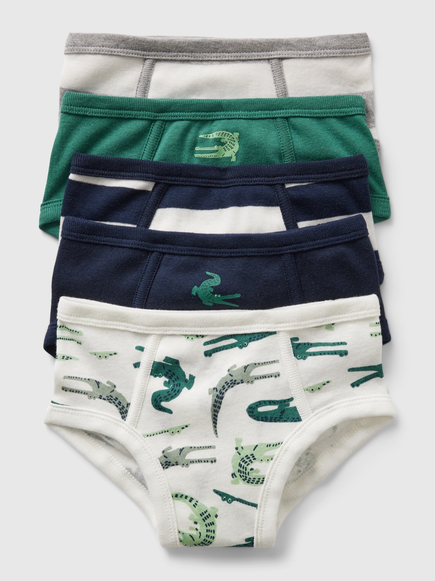 Kids Organic Cotton Solid Briefs (4-Pack)