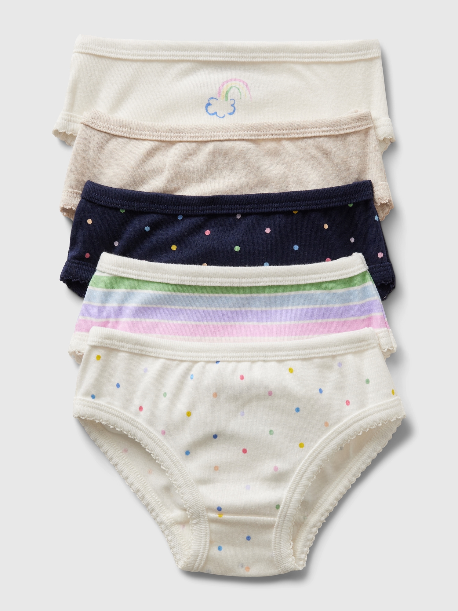 Toddler Organic Cotton Bikini Briefs (5-Pack)