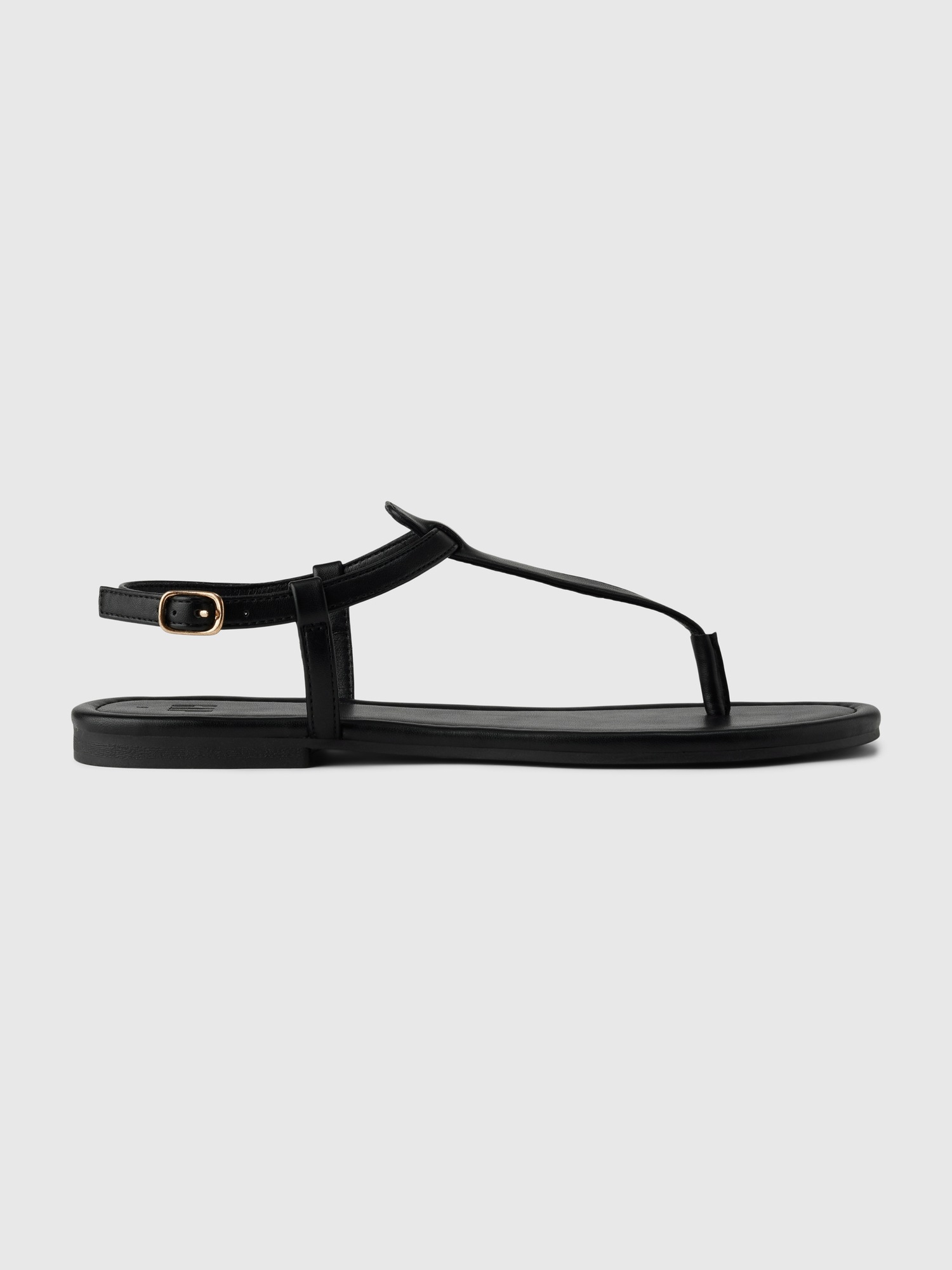 Vegan Leather T-Strap Sandals