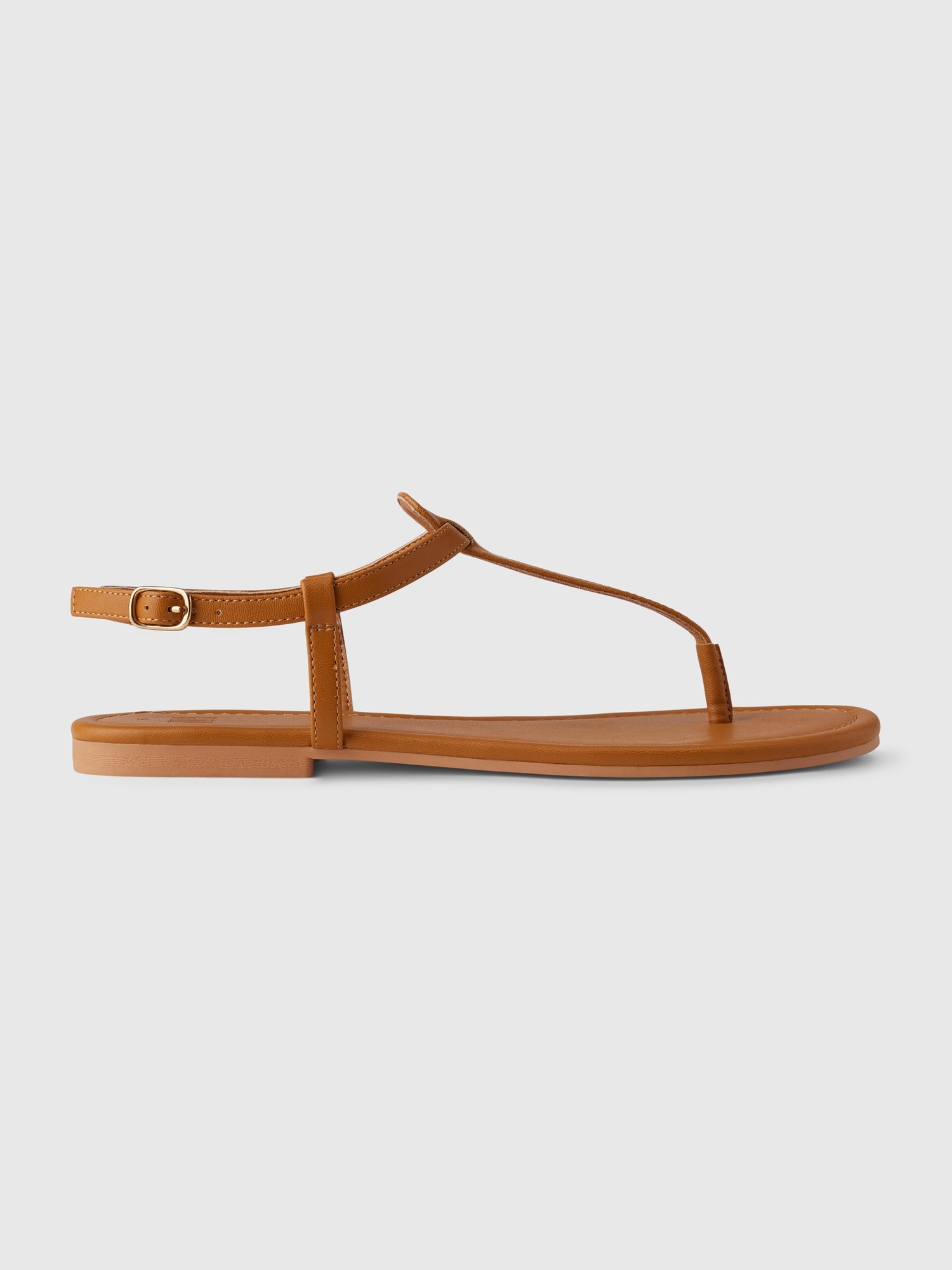 Vegan Leather T-Strap Sandals