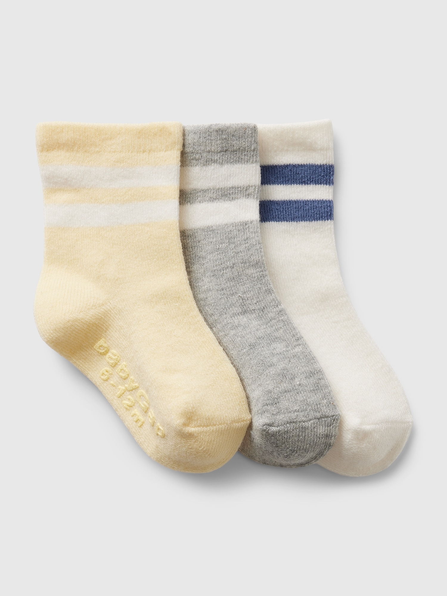 Baby First Favorites Stripe Crew Socks (3-Pack)