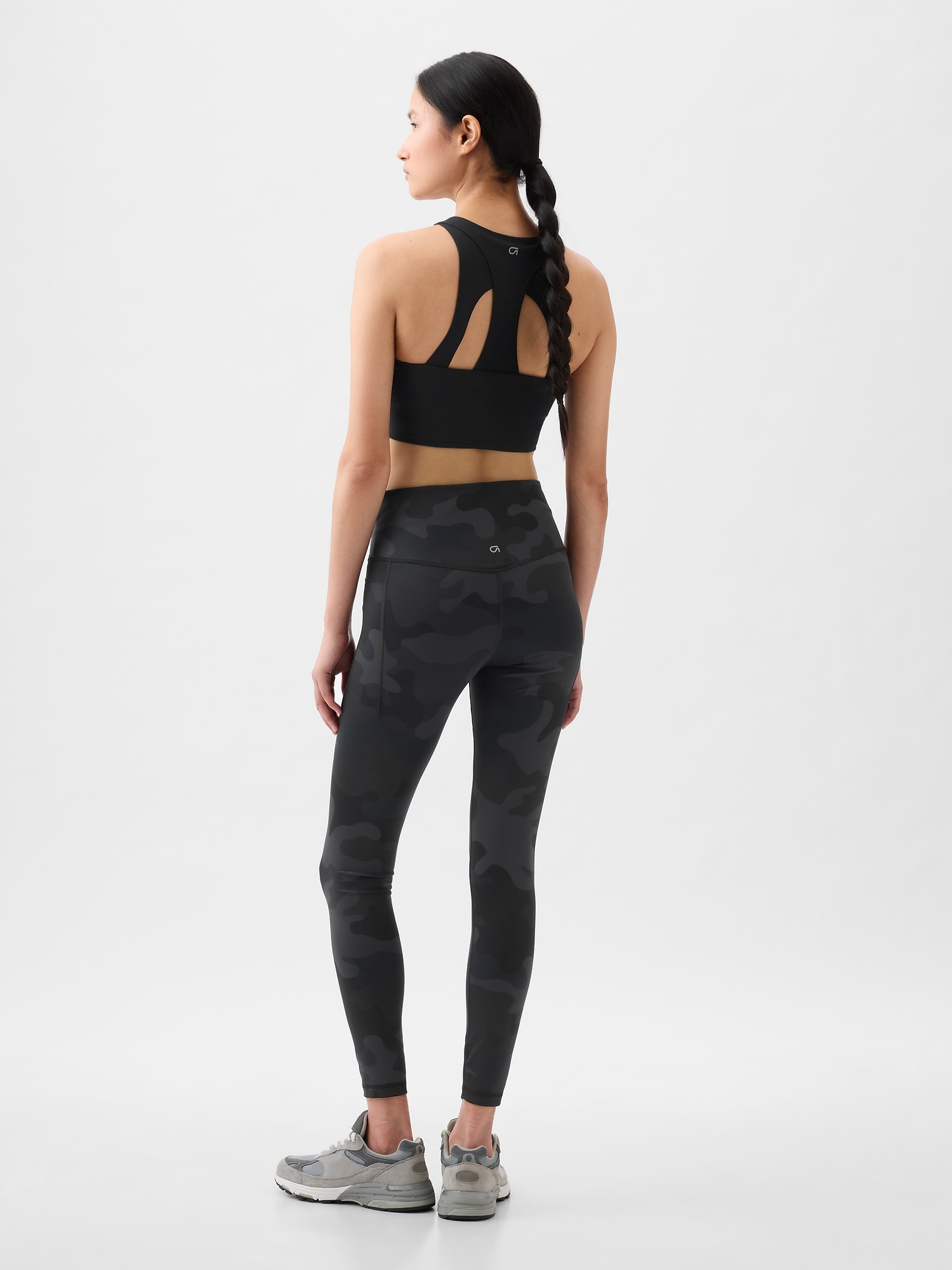 AT Balance High-Rise Leggings for Tall Women in Grey Camo