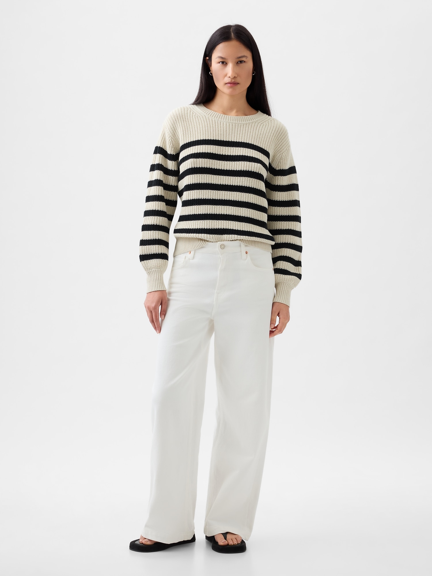 Gap shaker sales crewneck sweater