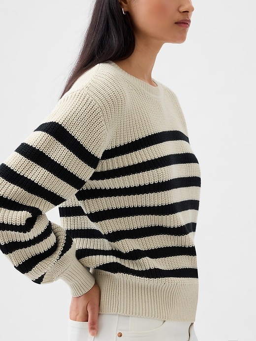 Image number 4 showing, Shaker-Stitch Crewneck Sweater