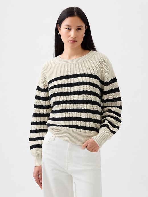 Image number 7 showing, Shaker-Stitch Crewneck Sweater