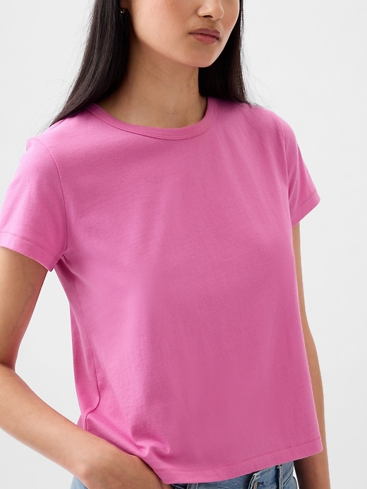 Image number 7 showing, Organic Cotton Vintage Shrunken T-Shirt