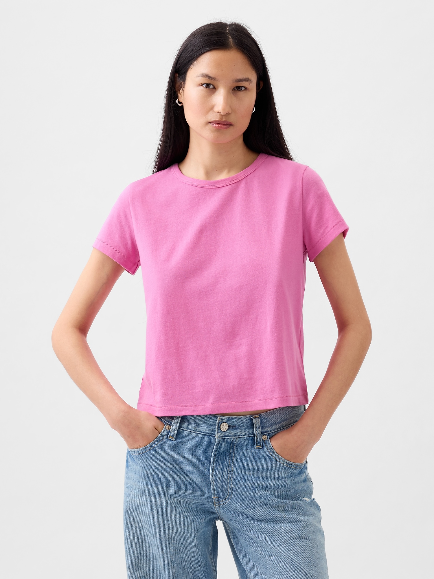 Organic Cotton Vintage Shrunken T-Shirt