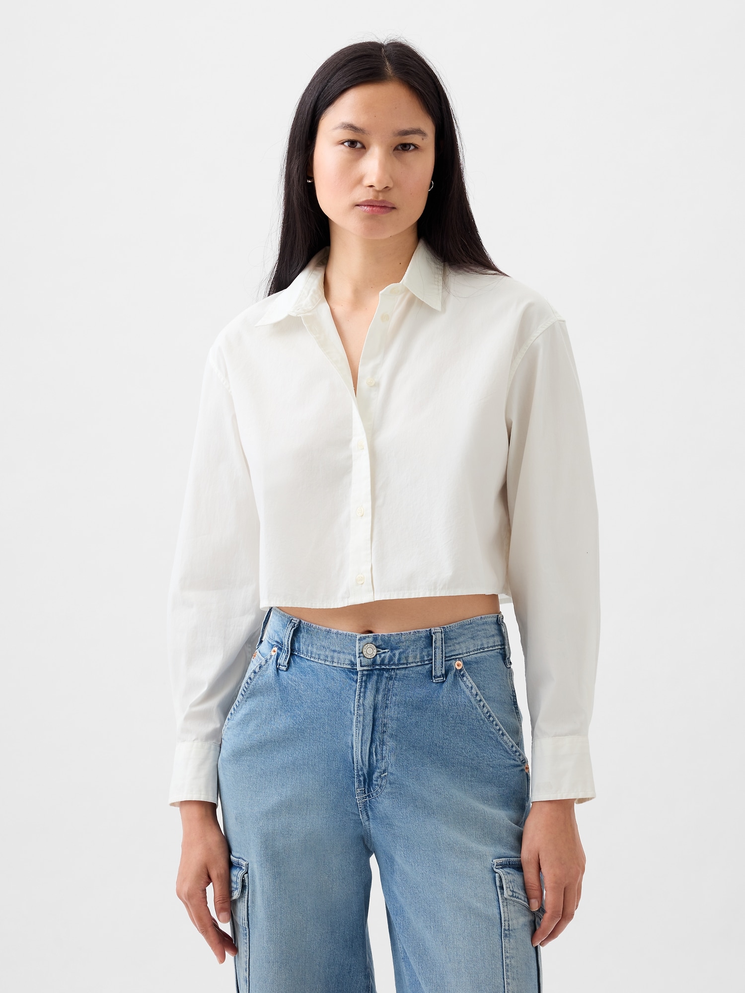 Organic Cotton Ultra-Cropped Shirt