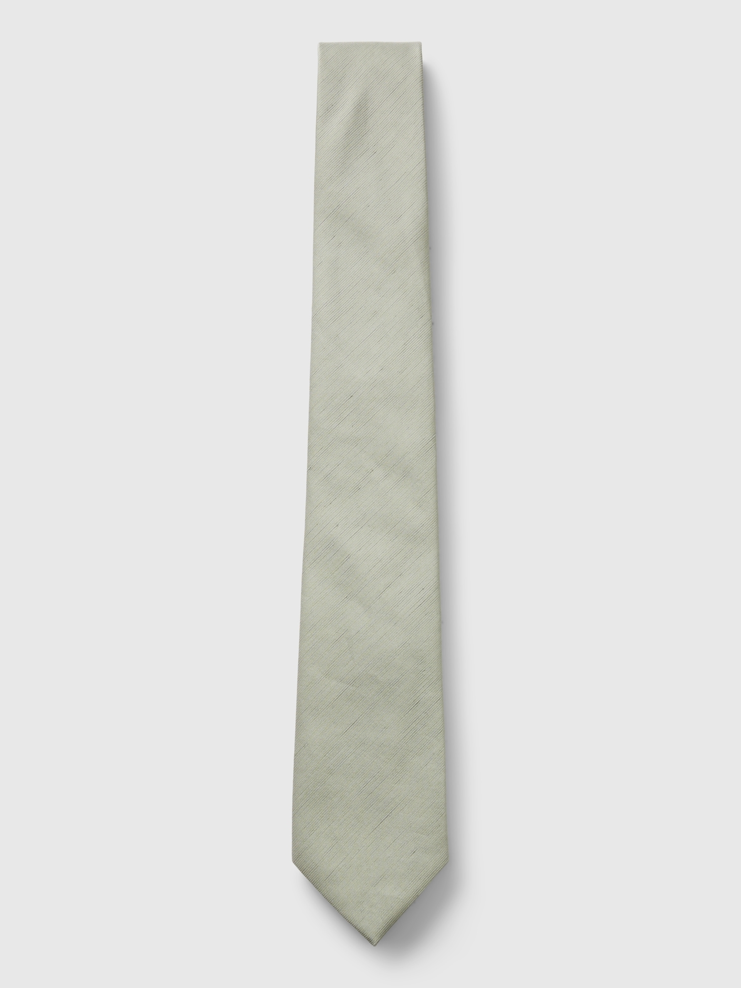Gap Linen-silk Tie In Sage Green