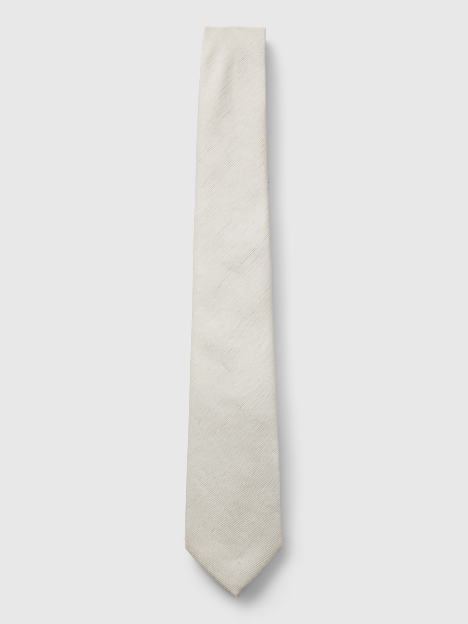Gap Linen-silk Tie In Off White