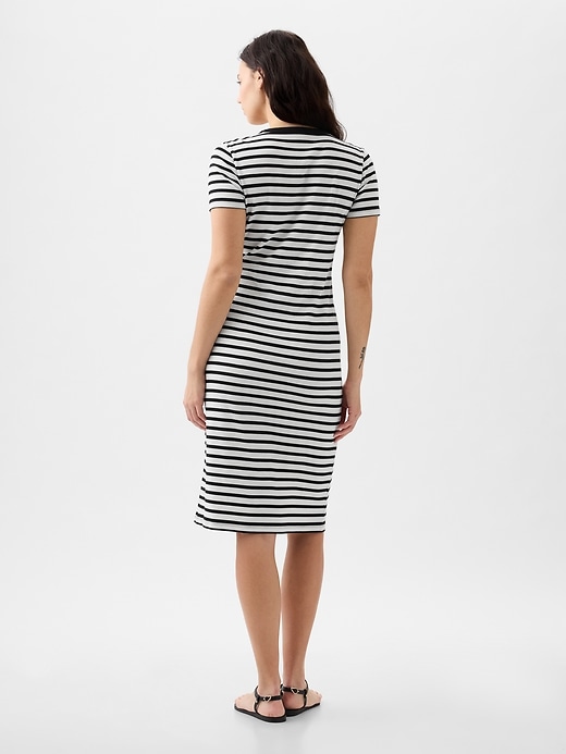 Image number 5 showing, Modern Rib Midi T-Shirt Dress
