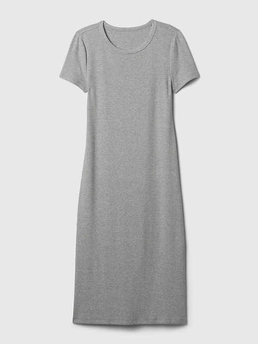 Image number 6 showing, Modern Rib Midi T-Shirt Dress