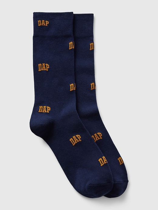 1 of 8 showing, with the color dark night of product GAP × DAP Logo Crew Socks