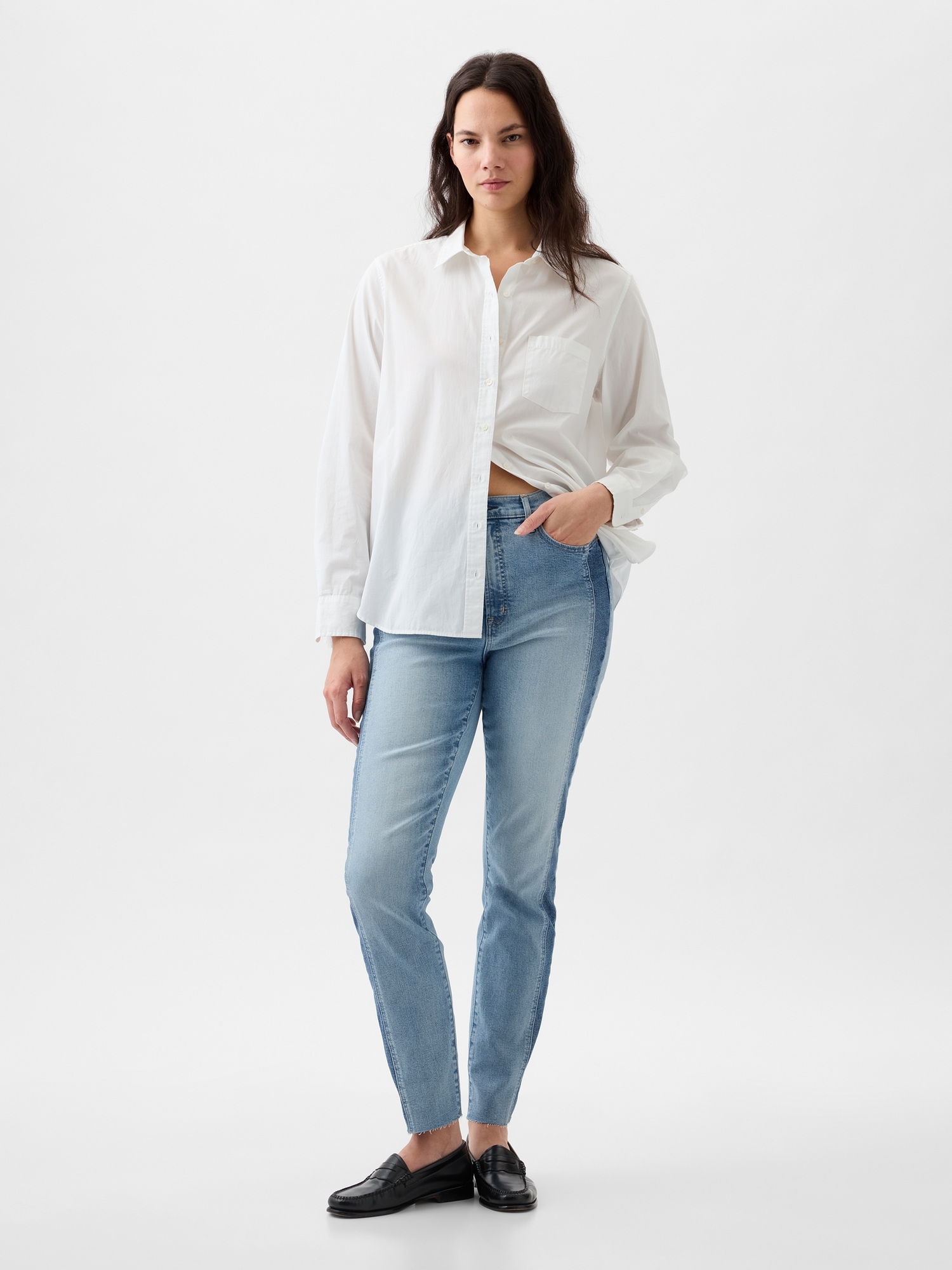 Gap cheap patchwork jeans