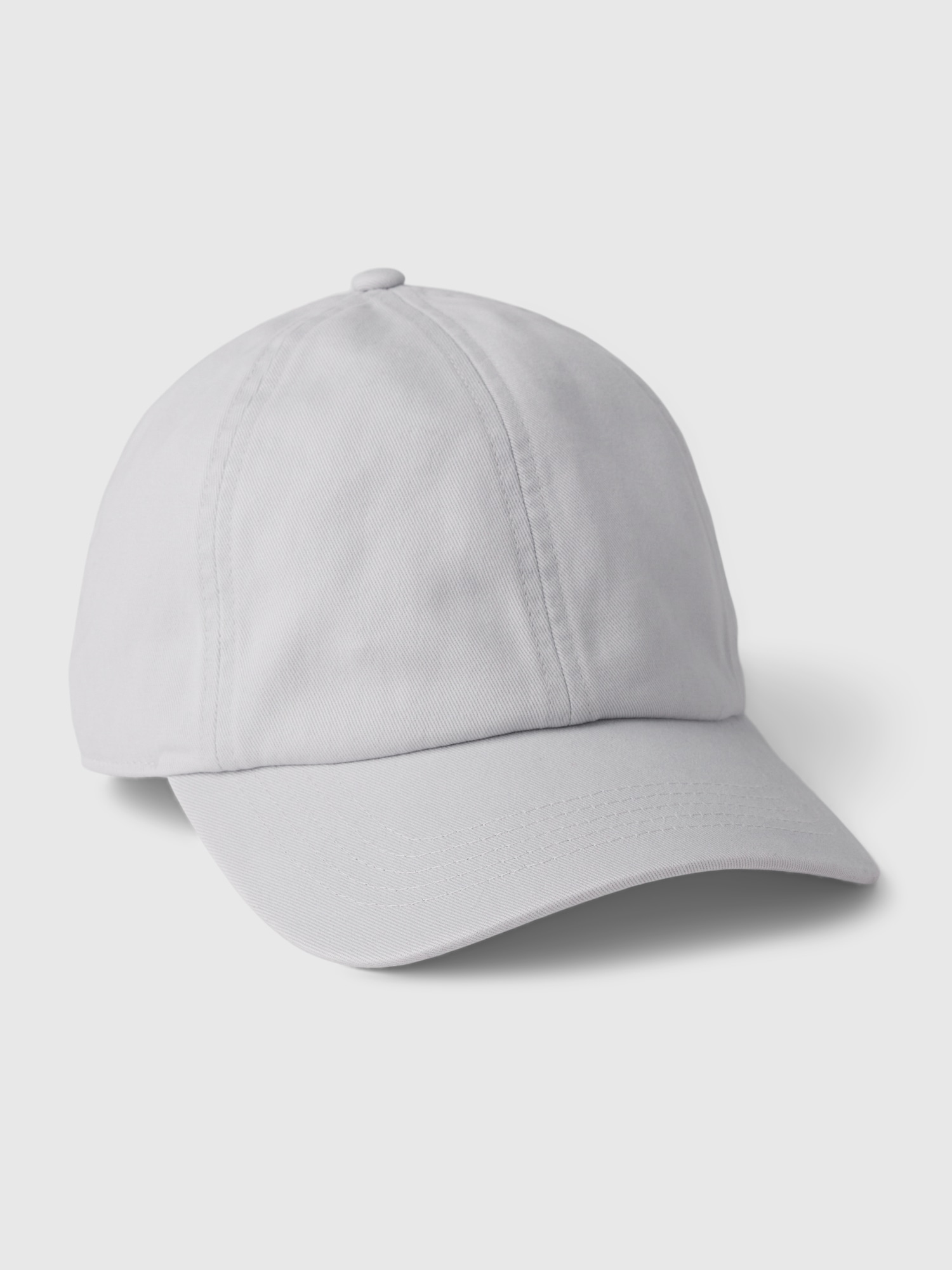Gap Organic Cotton Washed Baseball Hat In Grey Matter