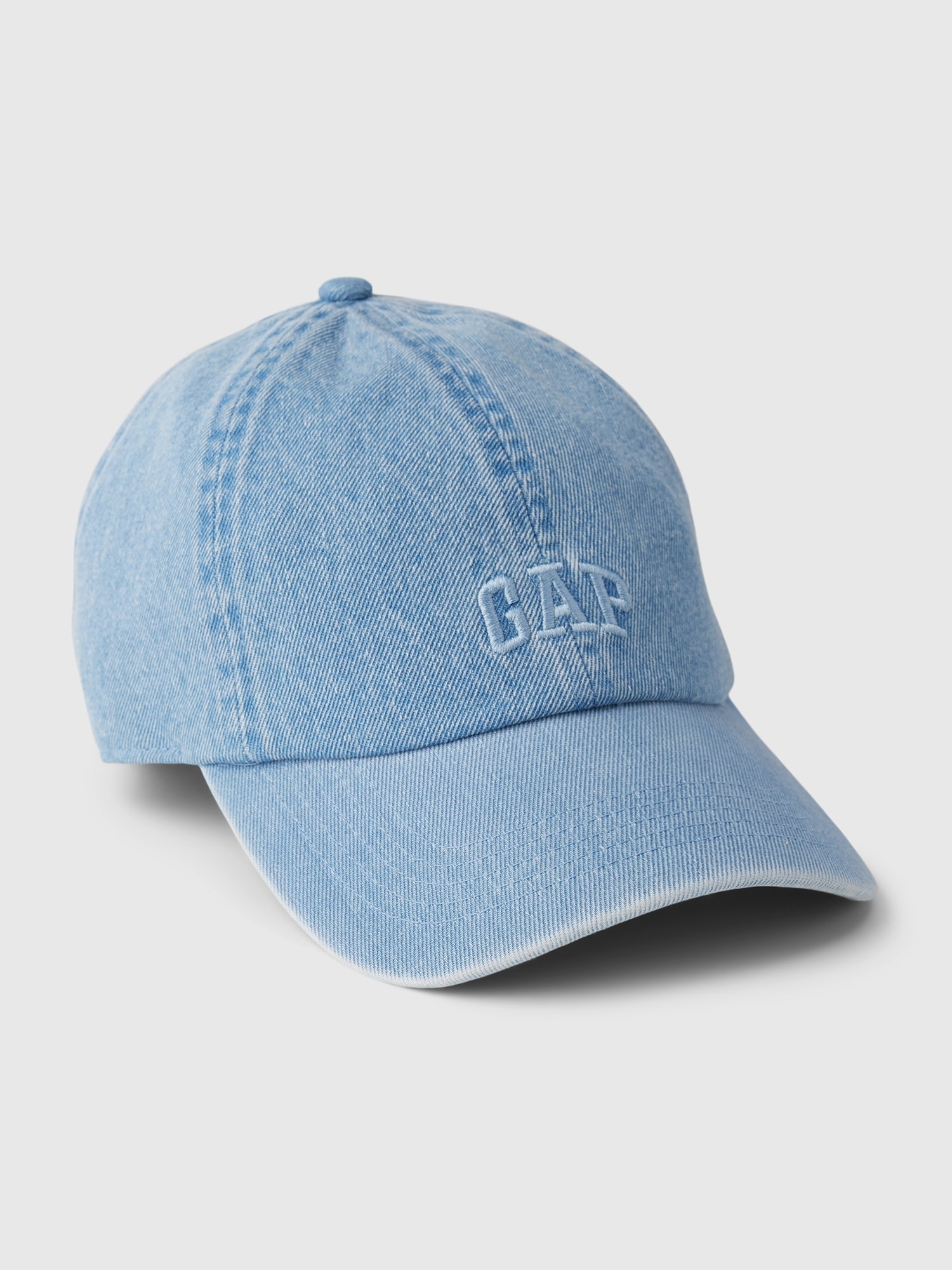 Gap Logo Baseball Hat In Denim