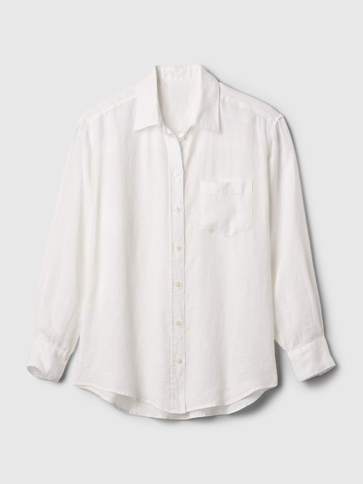 Image number 7 showing, 100% Linen Big Shirt