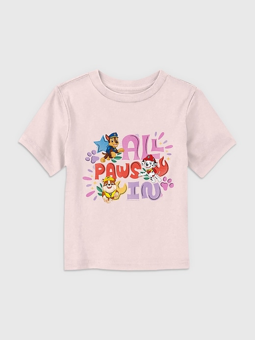 1 of 8 showing, with the color Pink of product Toddler PAW Patrol All Paws In Graphic Tee