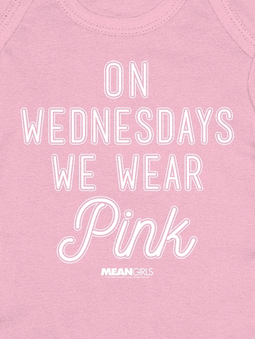 Image number 2 showing, Baby Mean Girls On Wednesdays We Wear Pink Bodysuit