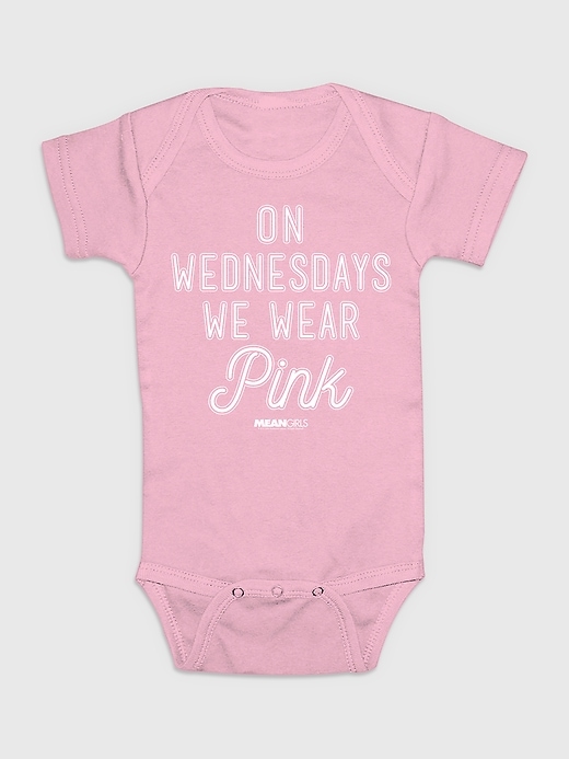 Image number 1 showing, Baby Mean Girls On Wednesdays We Wear Pink Bodysuit