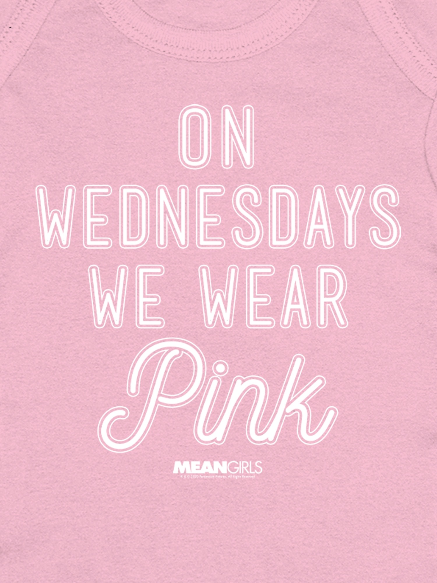 Детский боди Gap Mean Girls Wednesdays We Wear Pink — фото 2