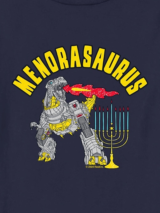 2 of 8 showing, with the color Navy of product Toddler Transformers Menorasaurus Graphic Tee