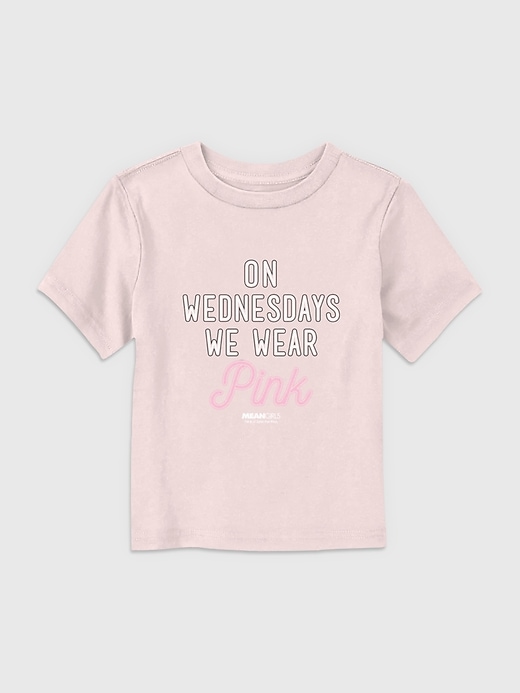 Image number 1 showing, Toddler Mean Girls On Wednesdays We Wear Pink Graphic Tee