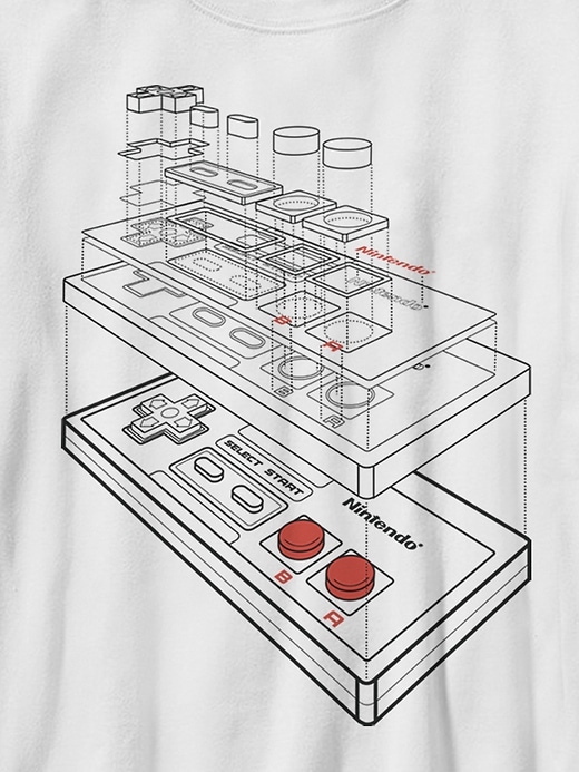 Image number 2 showing, Kids Nintendo NES Controller Graphic Tee