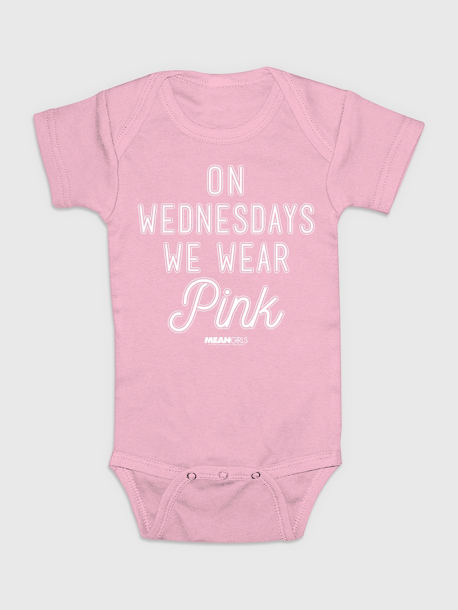 Детский боди Gap Mean Girls Wednesdays We Wear Pink