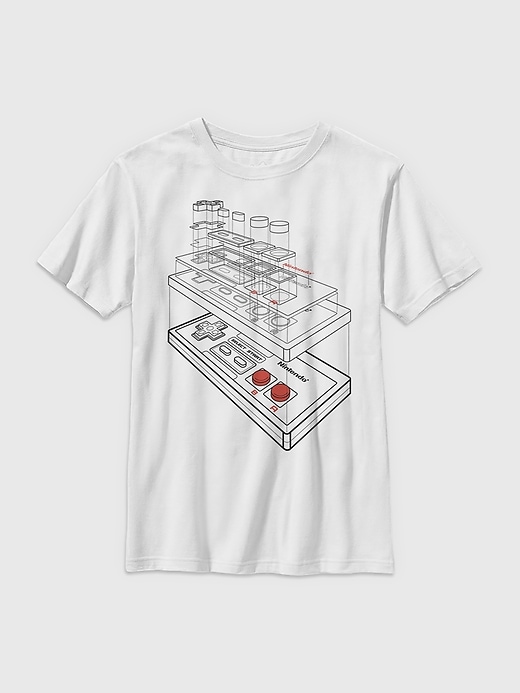 Image number 1 showing, Kids Nintendo NES Controller Graphic Tee