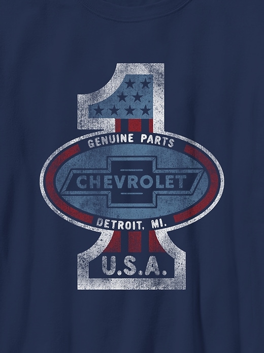 2 of 8 showing, with the color Navy of product Kids General Motors Chevrolet Graphic Tee