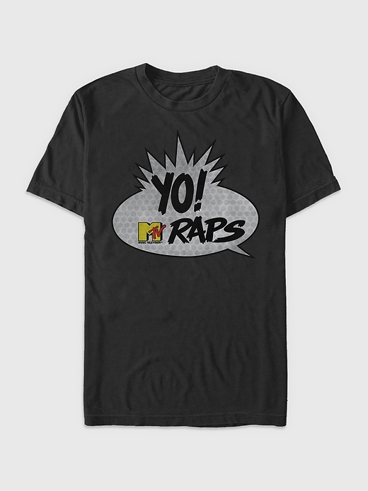 1 of 8 showing, with the color Black of product MTV Raps Graphic Tee