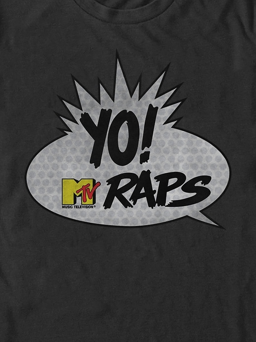 2 of 8 showing, with the color Black of product MTV Raps Graphic Tee