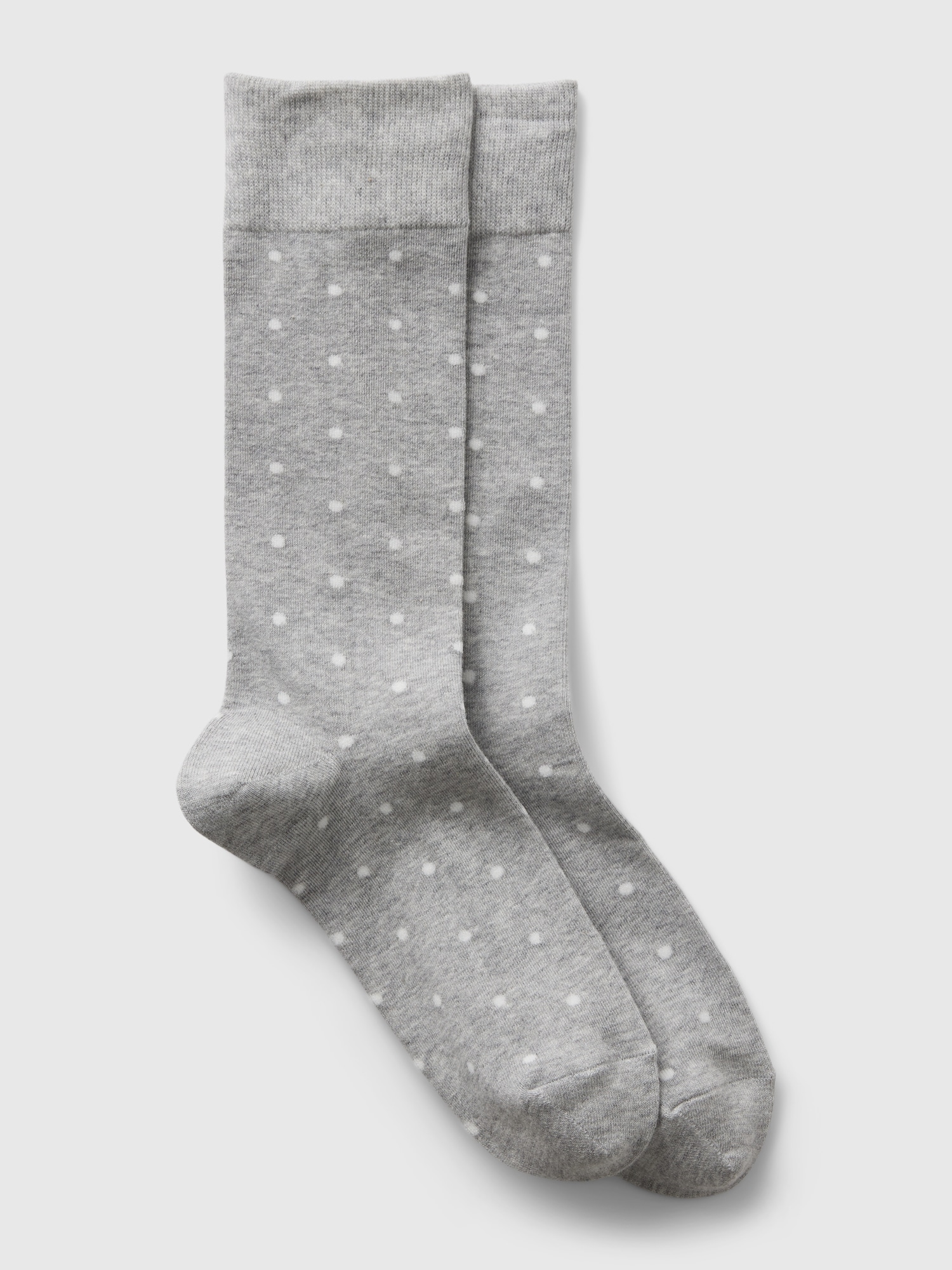 Gap Print Dress Socks In Polka Dot Heather