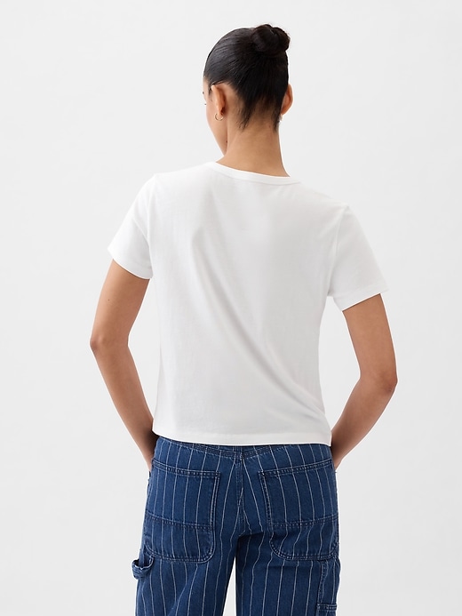 2 of 8 showing, with the color new off white of product Organic Cotton VintageSoft Baby T-Shirt