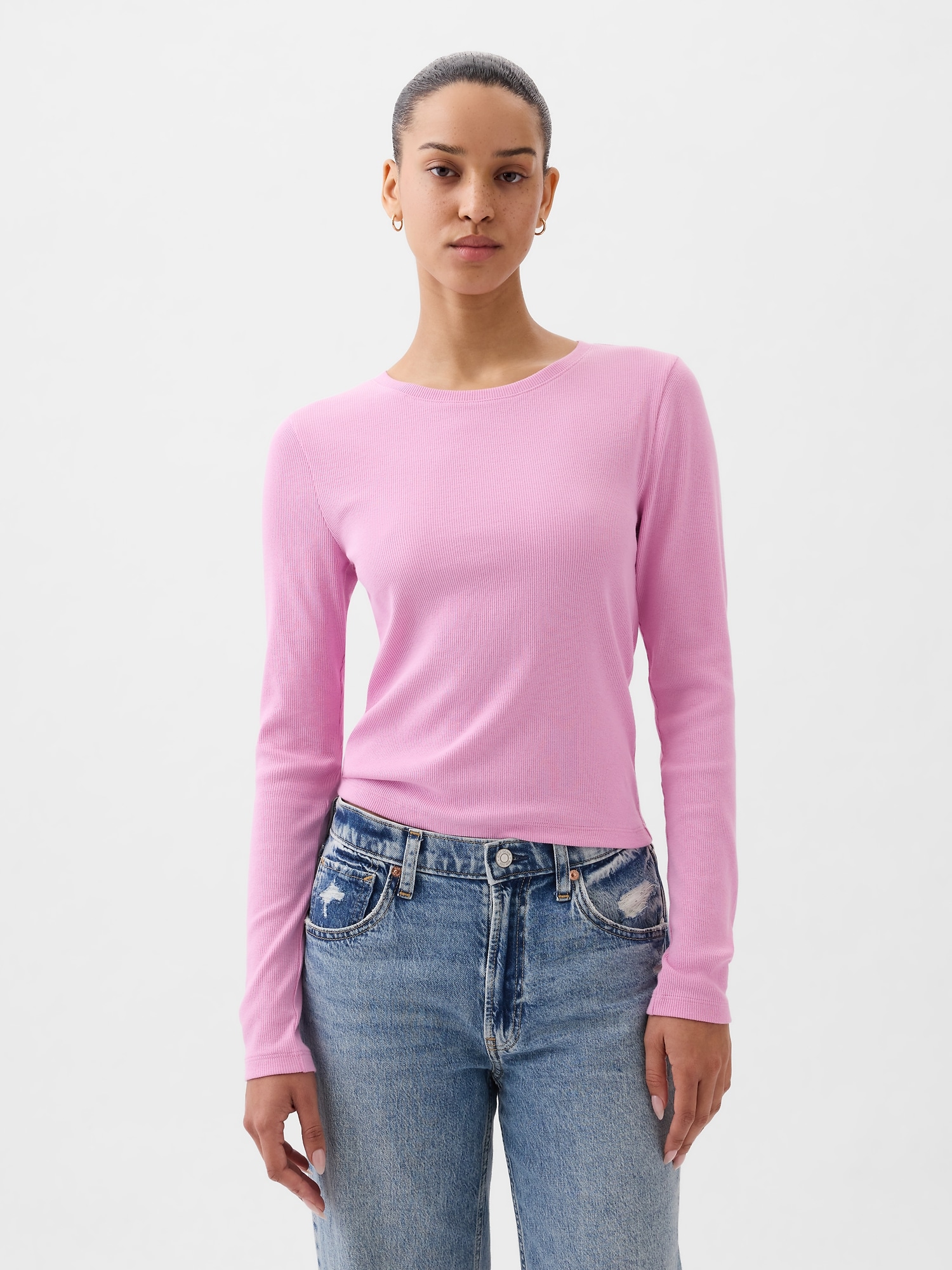 Modern Rib Cropped T-Shirt