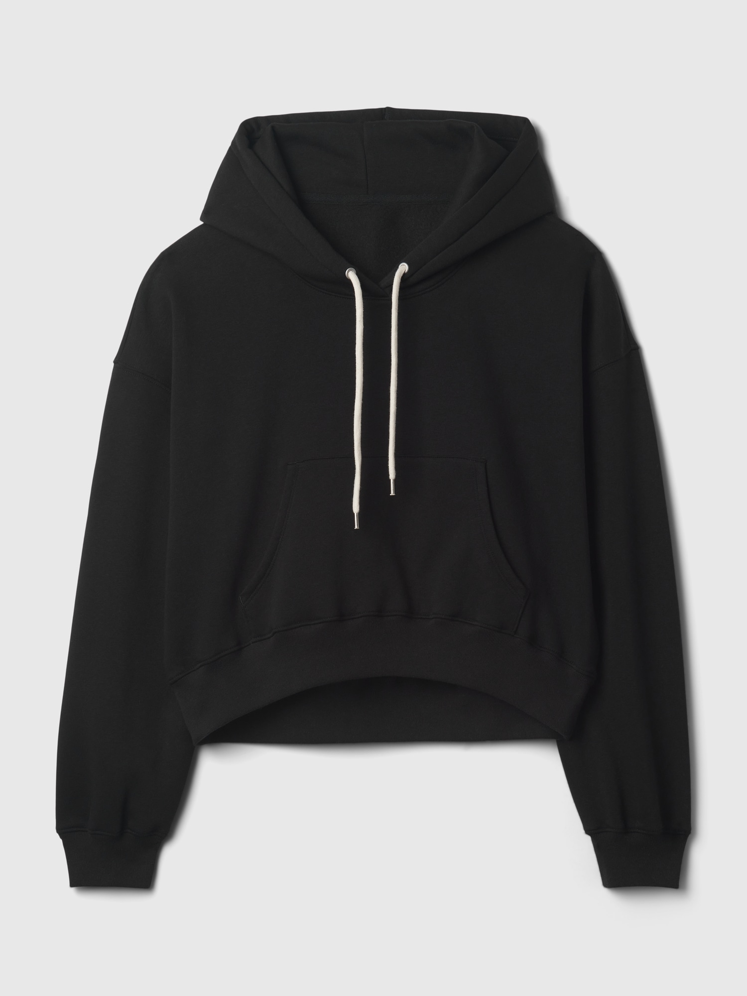 Cropped hoodie jacket deals