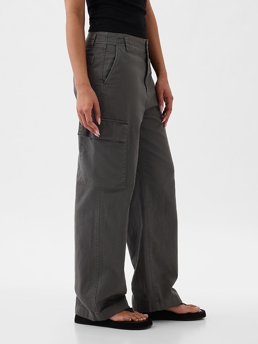 Loose Khaki Cargo Pants | Gap